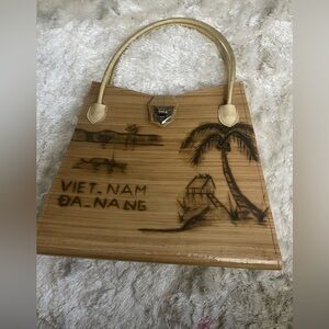 Vintage 1960 Vietnam Souvenir Sweetheart Purse